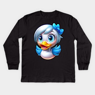 Cute Baby Duck Kids Long Sleeve T-Shirt